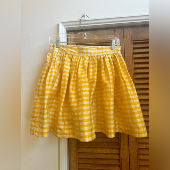 SKOT Party Skirt in yellow gingham print size Medium - Picture 4 of 11